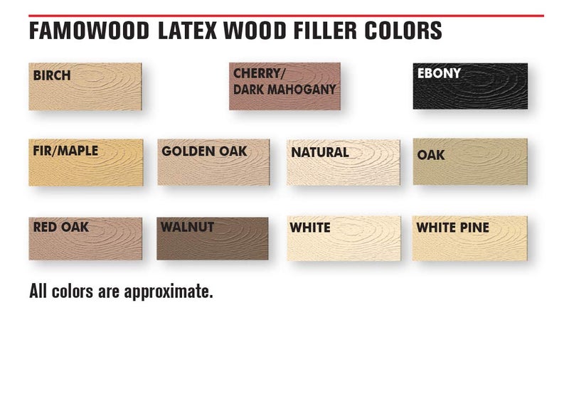 FamoWood 40022126 Latex Wood Filler - Pint, Natural, 24 oz. - Image 3